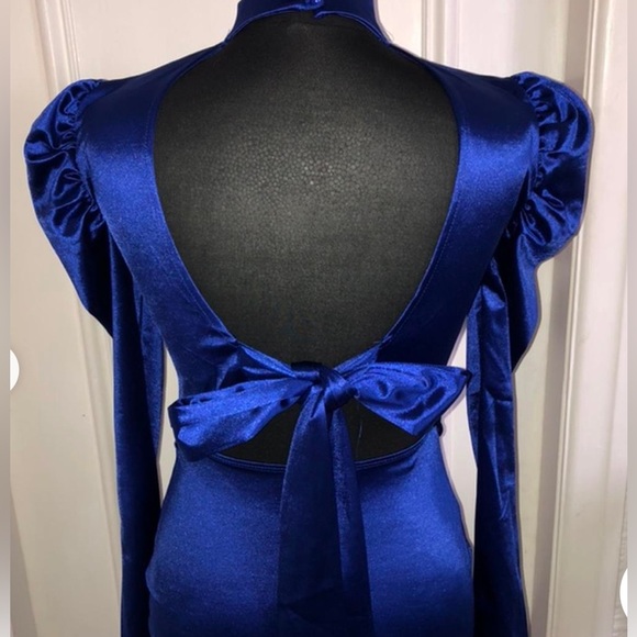 Puff Sleeve Mini Dress - Picture 3 of 9